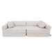 Large Modular Sofa for Kids - Premium Boucle, Champagne Ecru