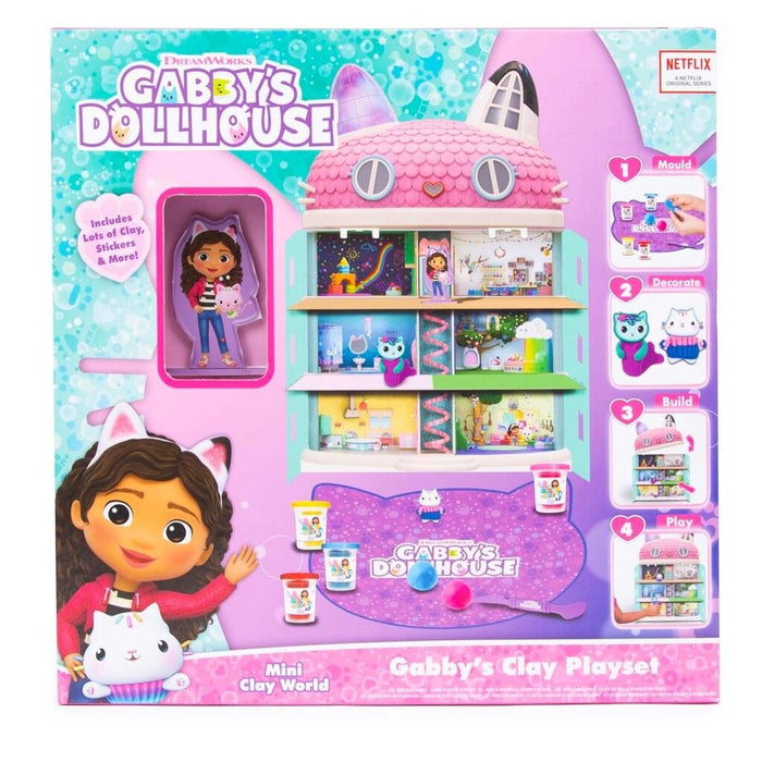 Gabbys Dollhouse: DIY Clay Cats & Dollhouse Set