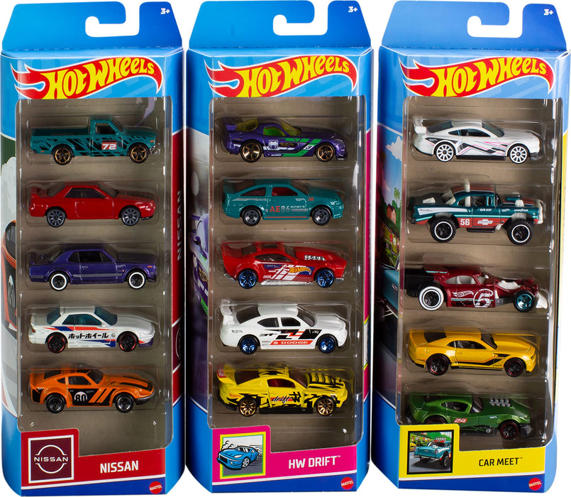 Hot Wheels Basics 5-pack (Assorteret)