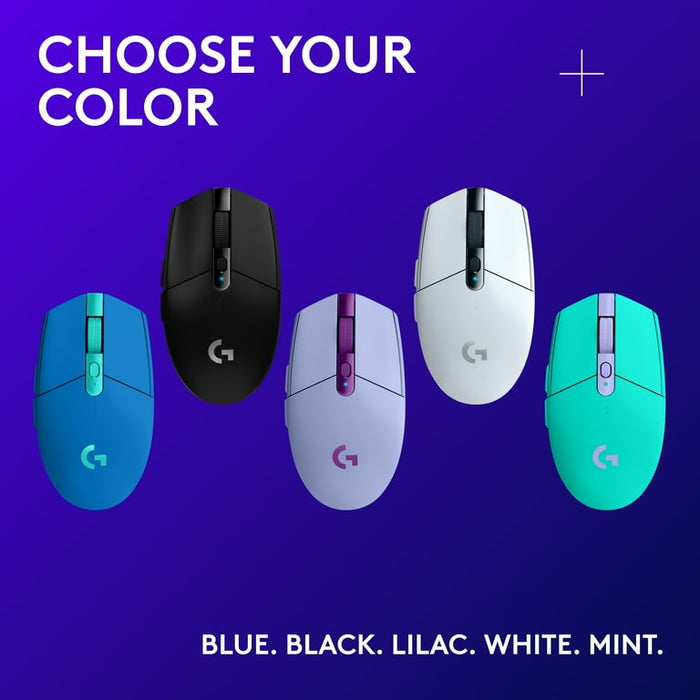 Logitech G305/G304 Lightspeed Wireless (Sort/Hvid) - Trådløs Mus