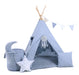 Teepee Tent Set - Grey Mouse