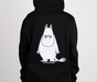 Moomintroll's Temper Hoodie Unisex - Black