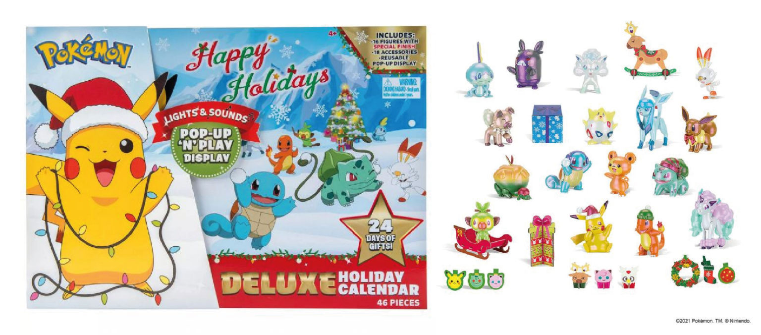Pokemon: Deluxe Julekalender m/ Lys & Lyd (Holiday Calender)