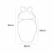 Baby Swaddle with Bear Ears – Powder Pink
