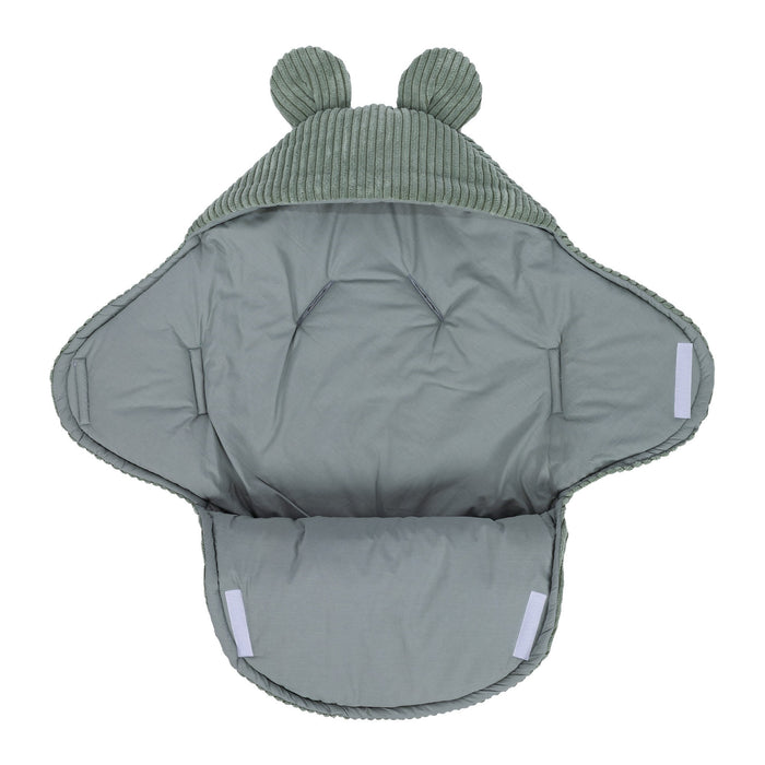 Baby Swaddle with Bear Ears – Olive Green