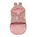 Baby Swaddle with Bear Ears – Powder Pink