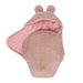 Baby Swaddle with Bear Ears – Powder Pink