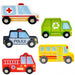 City Vehicles in Boxes Puzzle Cubes