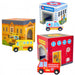 City Vehicles in Boxes Puzzle Cubes