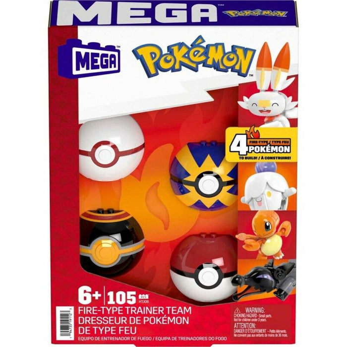 Mega Construx - Pokémon Fire-Type Train Team