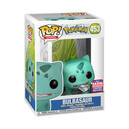 Funko Pop! Pokemon, Bulbasaur #453 (Diamond Collection) - ADLR Poké-Shop