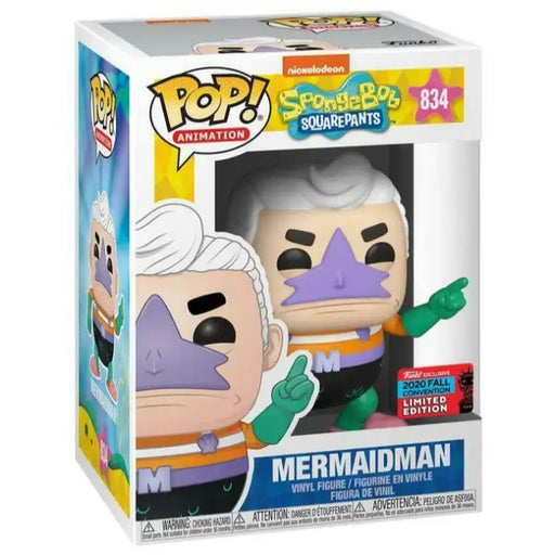 Funko Pop!: Spongebob, Mermaid Man #834, Convention Exclusive - ADLR Poké-Shop