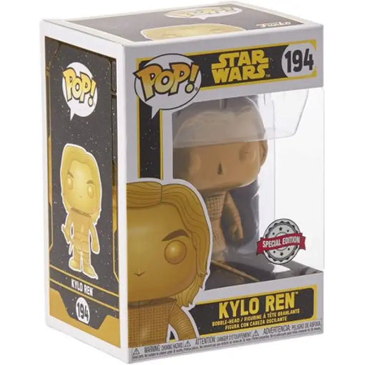 Funko Pop! Star Wars, Kylo Ren #194 (Gold Plated) - ADLR Poké-Shop