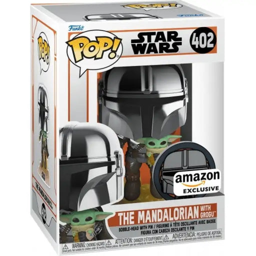 Funko Pop! The Mandalorian + Grogu, w/ Pin. Amazon Exclusive #402 - ADLR Poké-Shop