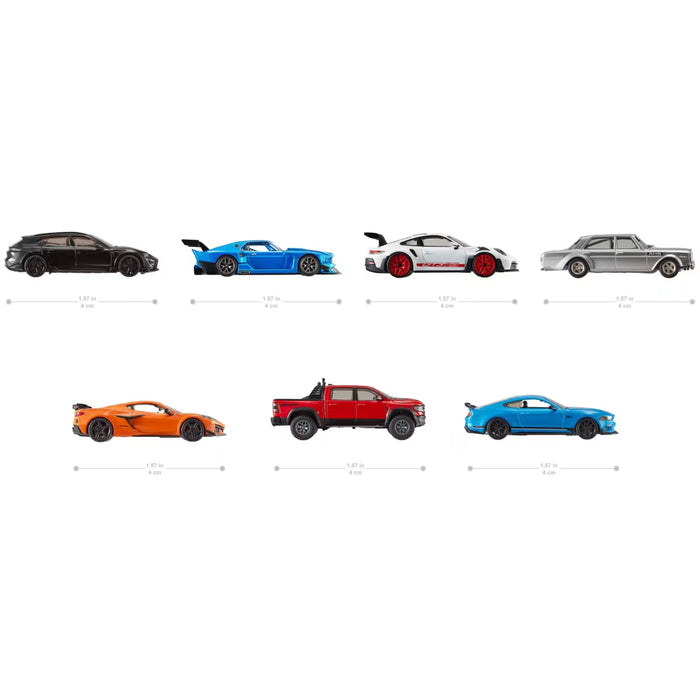 Hot Wheels Premium 1:43 Scale Collectible Car (6 styk) HMD41-979B