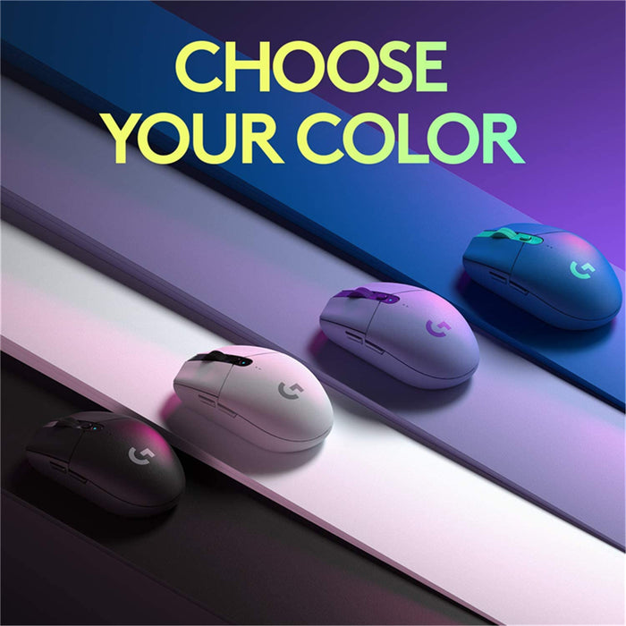 Logitech G305/G304 Lightspeed Wireless (Sort/Hvid) - Trådløs Mus