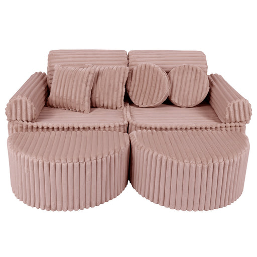 Medium Modular Sofa for Kids - Churros Pink Plus