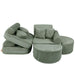 Medium Modular Sofa for Kids - Churros Sage Green Plus