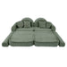 Medium Modular Sofa for Kids - Churros Sage Green Plus