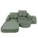 Medium Modular Sofa for Kids - Churros Sage Green Plus