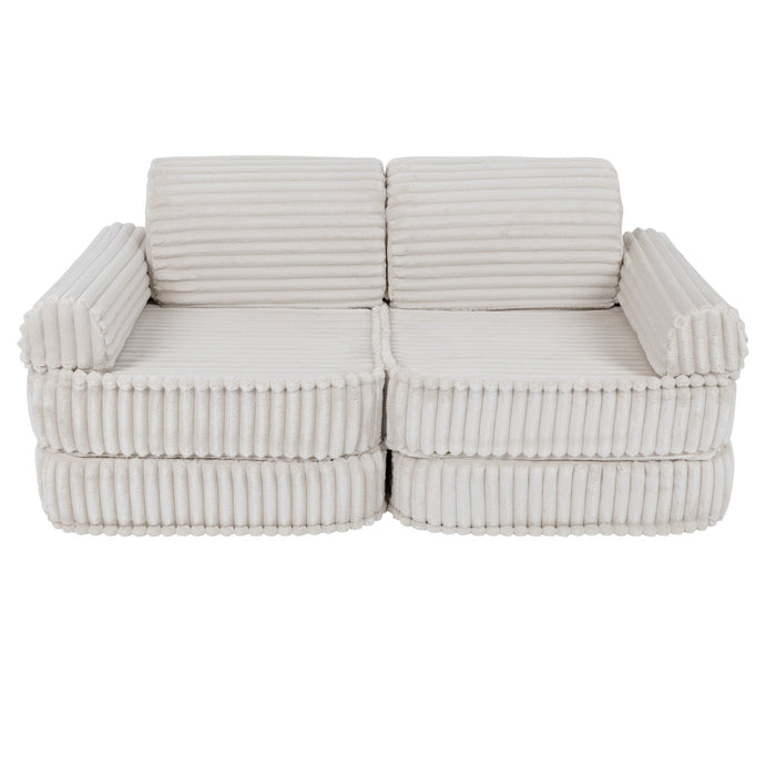 Medium Modular Sofa for Kids - Churros White