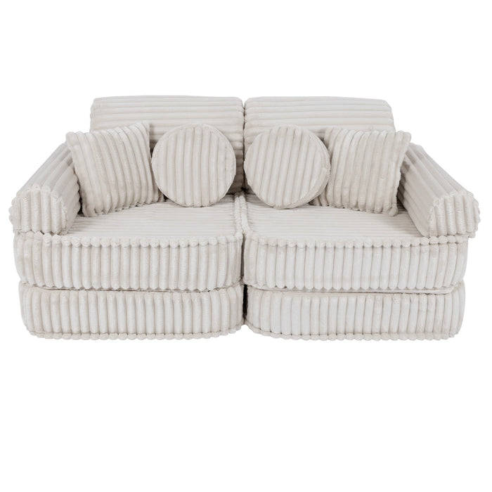 Medium Modular Sofa for Kids - Churros White