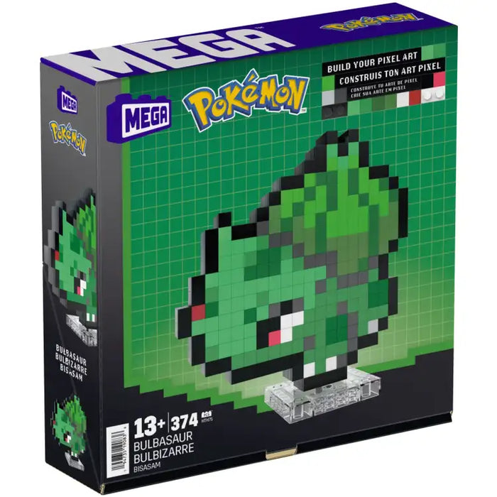 Mega Construx: Pokémon - Bulbasaur Pixel Art - Construction Set - ADLR Poké-Shop