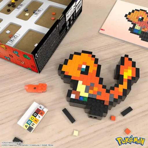 Mega Construx: Pokémon - Charmander Pixel Art - Construction Set - ADLR Poké-Shop