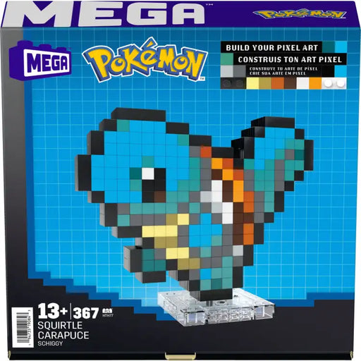 Mega Construx: Pokémon - Squirtle Pixel Art - Construction Set - ADLR Poké-Shop