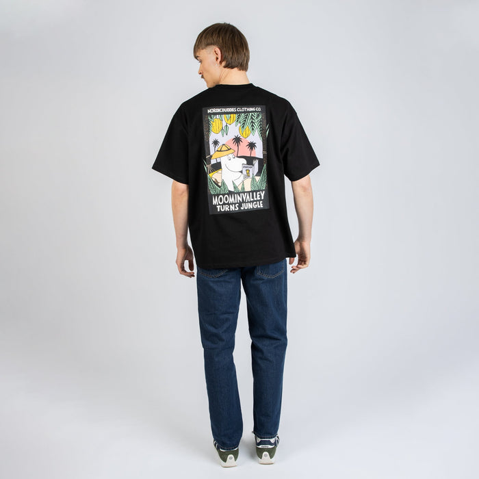 Moomin Jungle Heavy Unisex T-shirt - Black