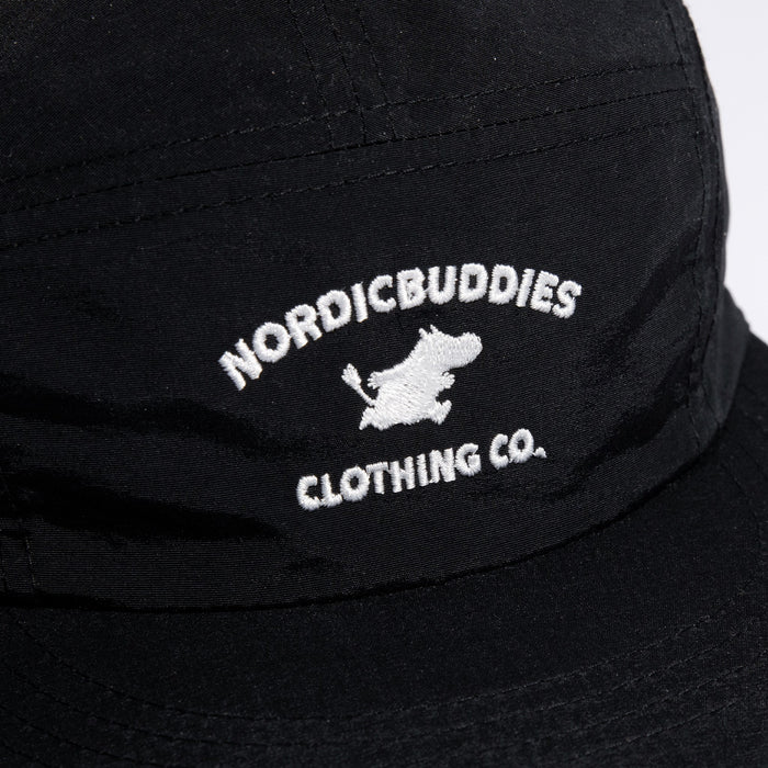 Moomintroll Adventure Nylon 5-panel Cap - Black
