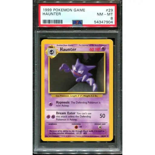 Pokemon: Haunter #29 1999 - PSA 8 Near Mint