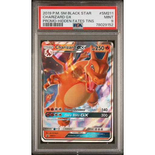 Pokemon Hidden Fates: Charizard #SM211, 2019 - PSA 9, Mint - ADLR Poké-Shop