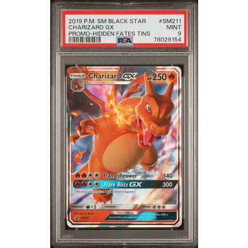 Pokemon Hidden Fates: Charizard #SM211, 2019 - PSA 9, Mint - ADLR Poké-Shop