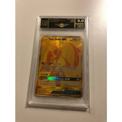 Pokemon Hidden Fates: Tapu Koko Gold GX #SV93, 2019 - AP 9, Mint - ADLR Poké-Shop