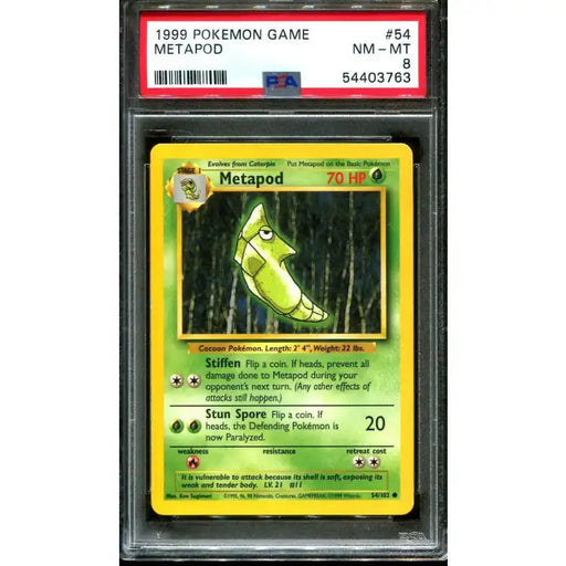 Pokemon: Metapod #54 1999 - PSA 8 Near Mint