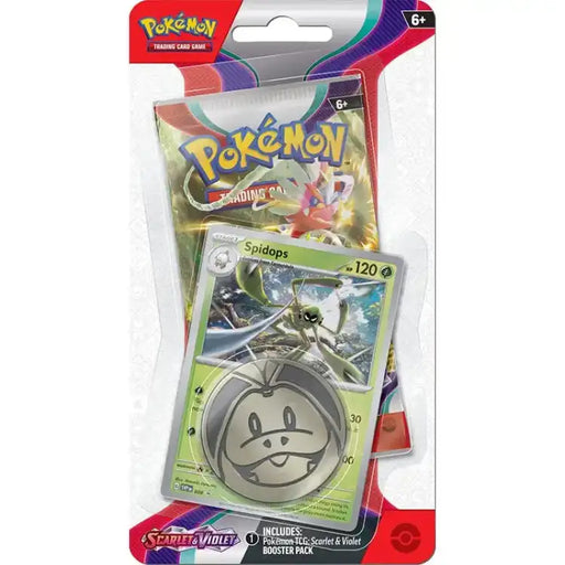 Pokémon TCG: Scarlet & Violet - Checklane Blister - Spidops Samlekort Pokémon 