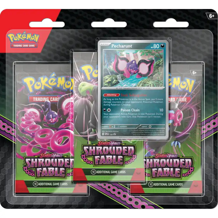 Pokémon TCG: Scarlet & Violet: Shrouded Fable - 3-Pack Blister Pack - ADLR Poké-Shop