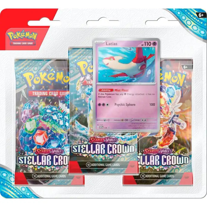 Pokémon TCG: Scarlet & Violet: Stellar Crown - 3-Pack Blister Pack - ADLR Poké-Shop