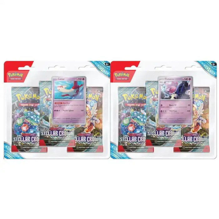 Pokémon TCG: Scarlet & Violet: Stellar Crown - 3-Pack Blister Pack - ADLR Poké-Shop