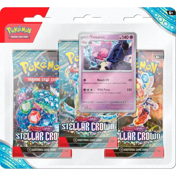 Pokémon TCG: Scarlet & Violet: Stellar Crown - 3-Pack Blister Pack - ADLR Poké-Shop