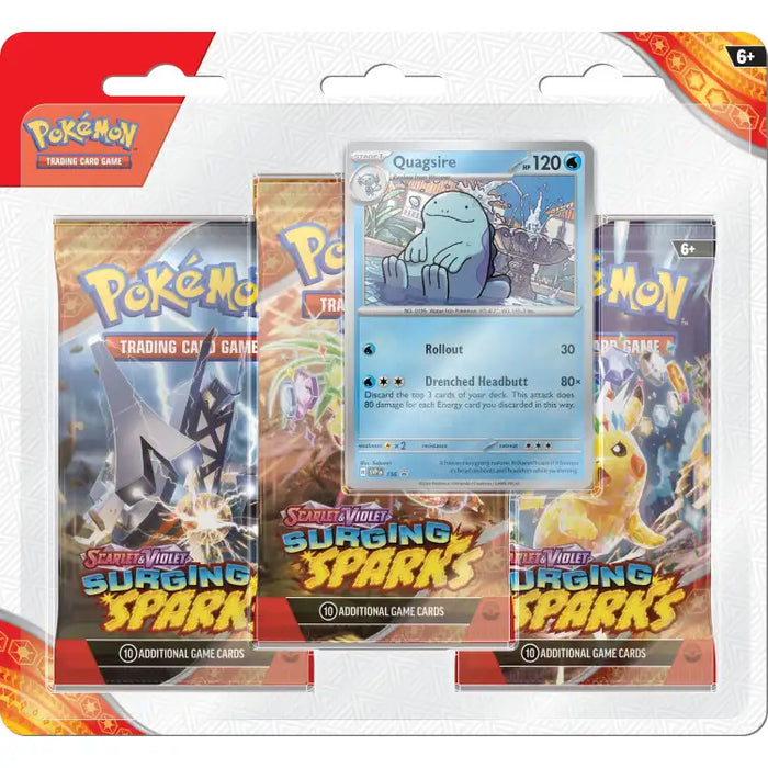 Pokémon TCG: Scarlet & Violet: Surging Sparks - 3-Pack Blister Pack - ADLR Poké-Shop