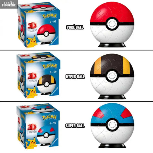 Ravensburger: Pokemon Pokéball/Hyperball/Superball Puslespil