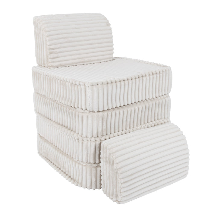 Small Modular Sofa for Kids - Churros White