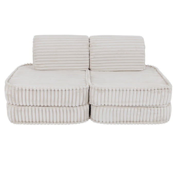 Small Modular Sofa for Kids - Churros White