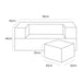 MeowBaby® Bearly Cube Sofa - Cream
