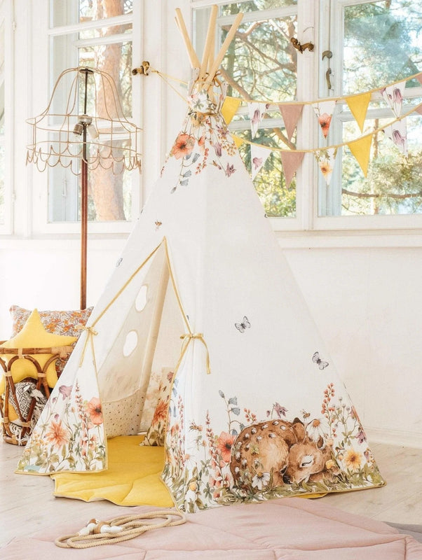 Tipi Telt - Wildflowers | Moi Mili – Et Blomstrende Fristed - Tipi telt til børn
