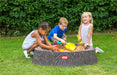 Tree Trunk Sandbox With Cover