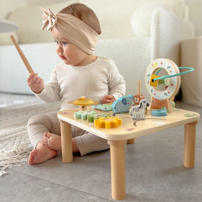 Wooden Educational Table Musical Sensory Maze 5in1