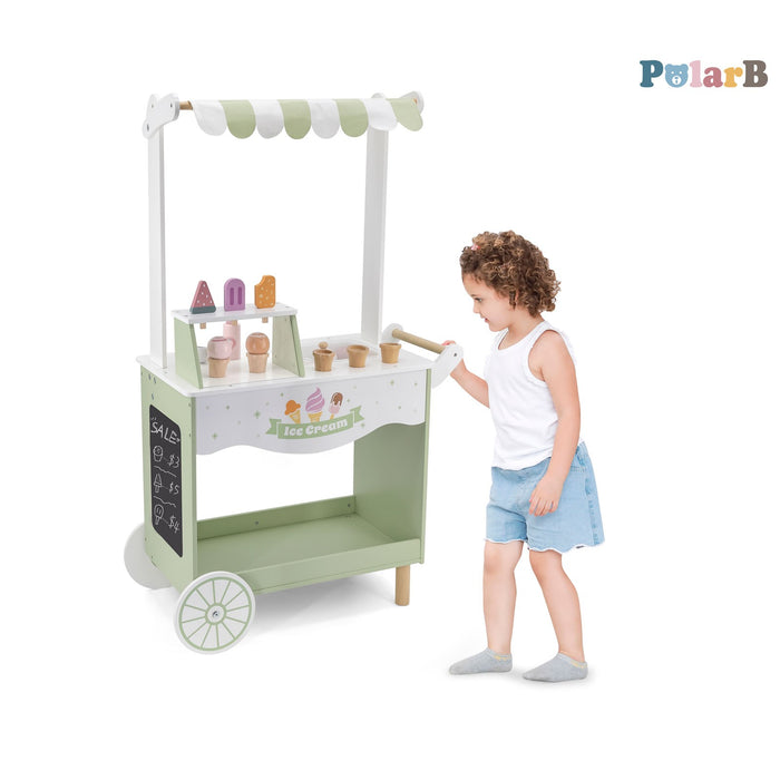 Wooden Ice Cream Stand Mobile